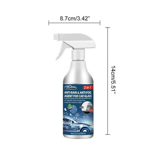 60/120ml Car Anti Fog Anti Rain Spray Auto Windshield Mirror Hydrophobic Agent Anti Fog Spray Glass Waterproof Coating Agent