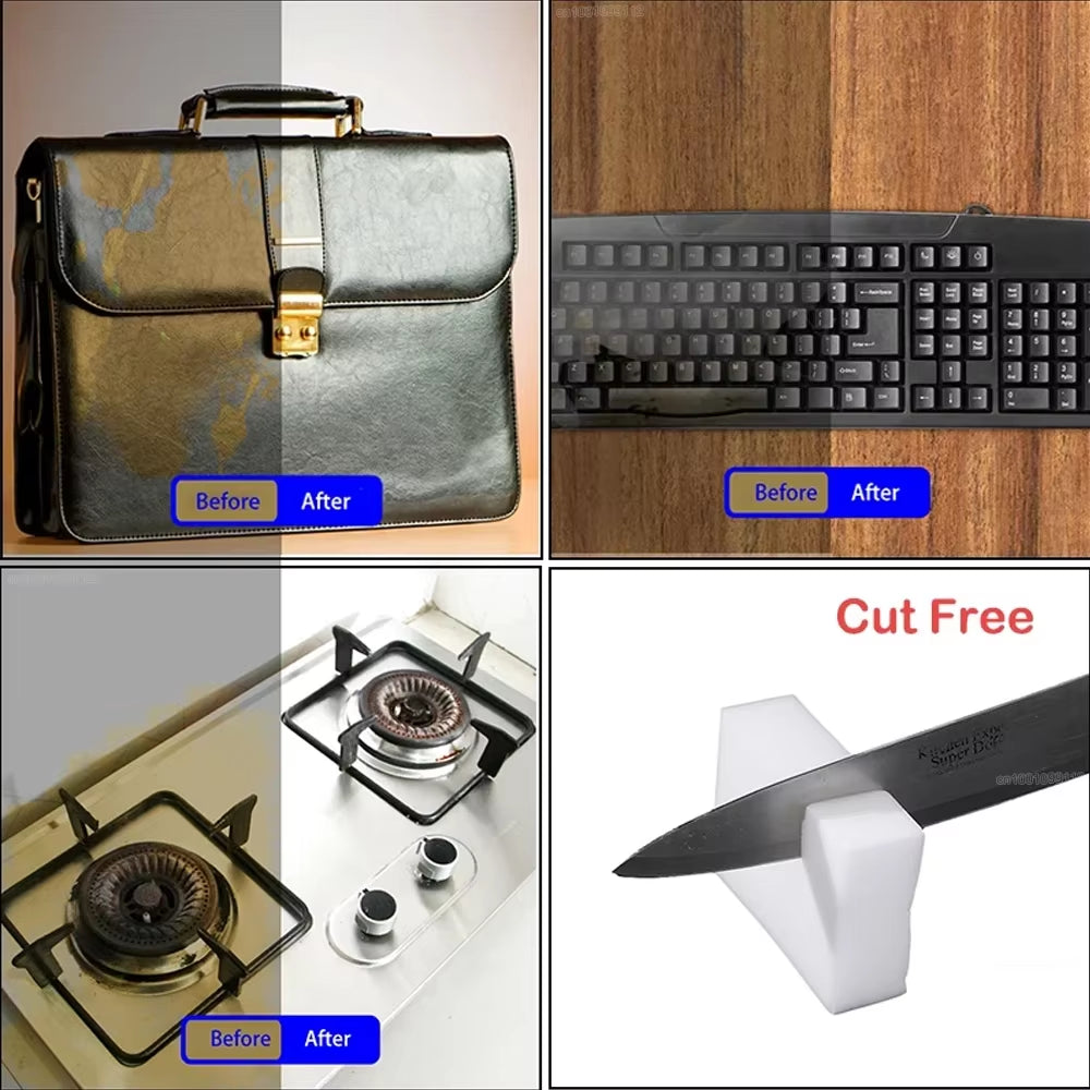 Nano High-Density Sponge Magic Eraser Sponge Cleaner Dishwashing Cloth Kitchen Bathroom Cleaning Tool Cleaning Sponge 10*6*2Cm