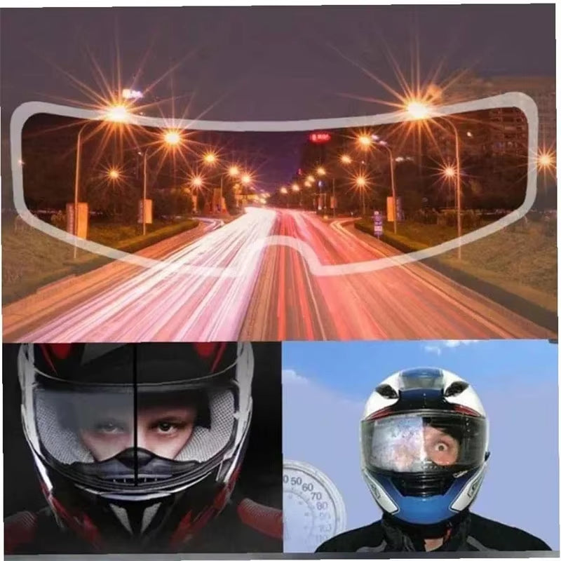 Universal Moto Helmet Anti-Fog Patch Film Winter Motorcycle Outdoor Anti-Fog Rainproof Film Racing Motorbike Accessories