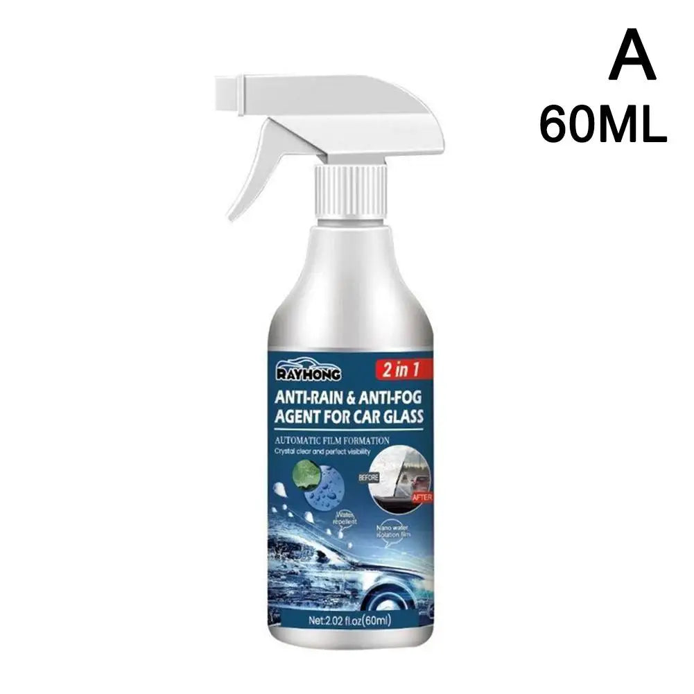 60/120ml Car Anti Fog Anti Rain Spray Auto Windshield Mirror Hydrophobic Agent Anti Fog Spray Glass Waterproof Coating Agent