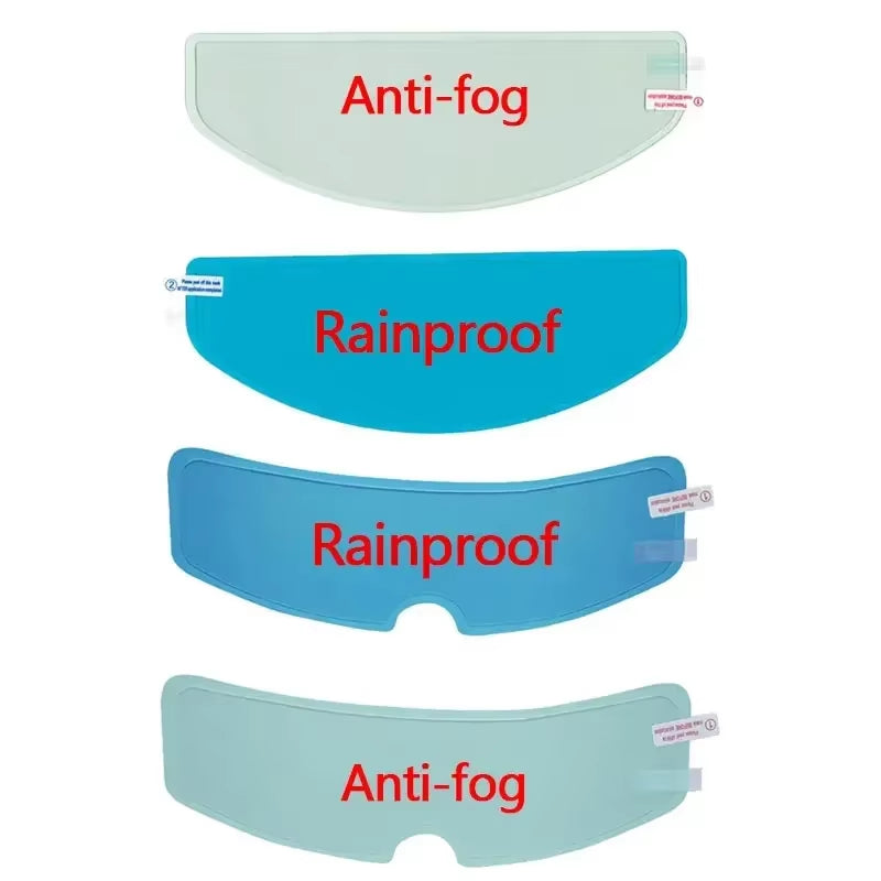Universal Moto Helmet Anti-Fog Patch Film Winter Motorcycle Outdoor Anti-Fog Rainproof Film Racing Motorbike Accessories