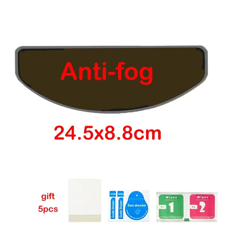 Universal Moto Helmet Anti-Fog Patch Film Winter Motorcycle Outdoor Anti-Fog Rainproof Film Racing Motorbike Accessories